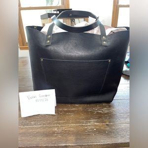 Portland Leather Goods Oversized Black Classic Tote